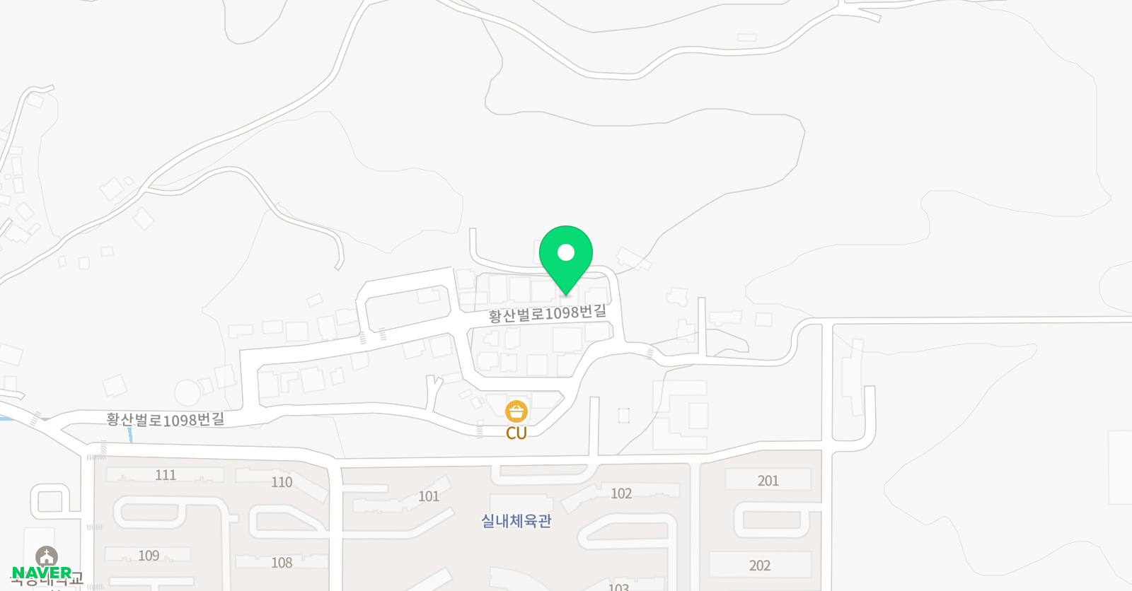 국가대표석사 태권도 위치