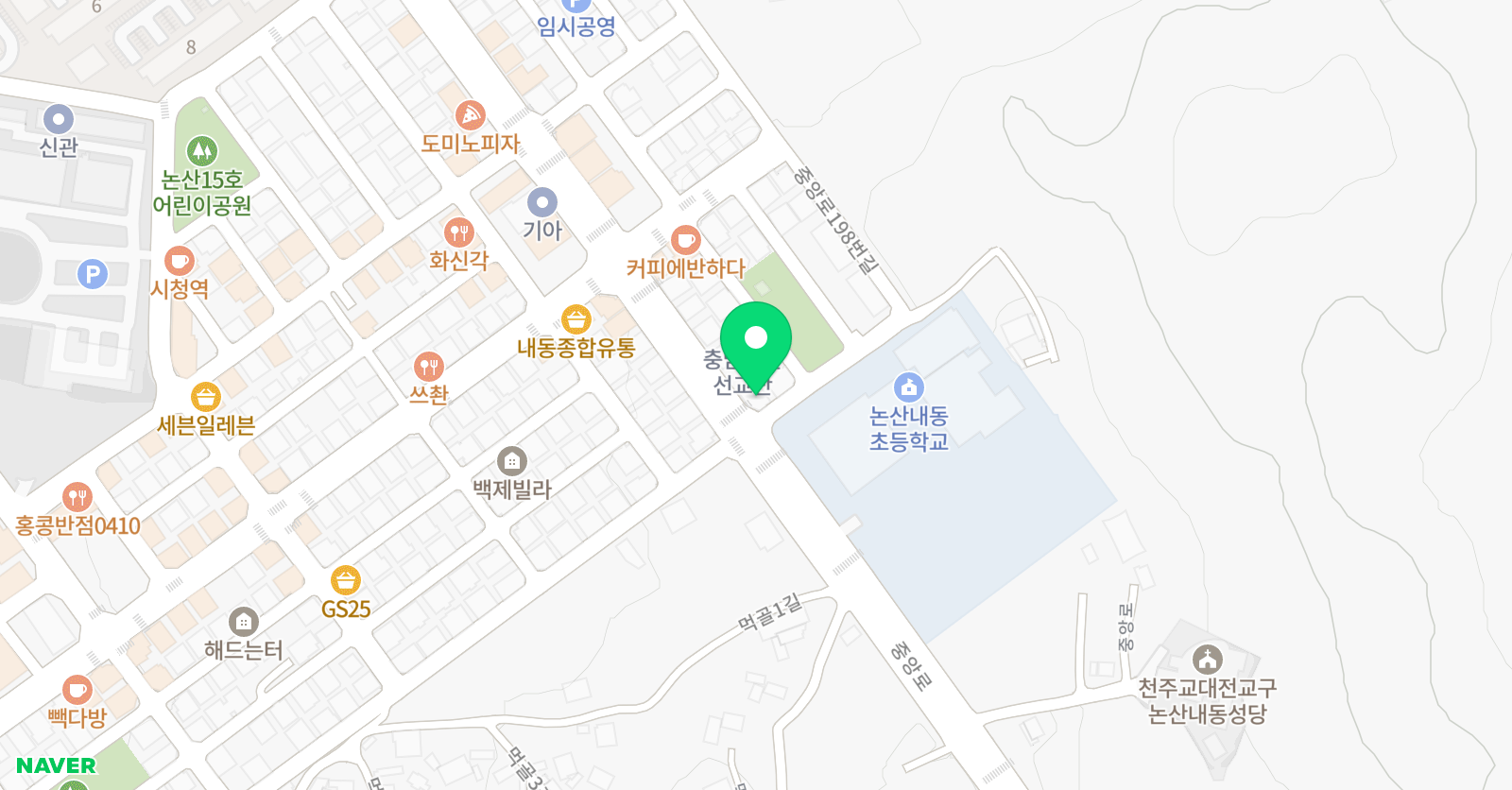 1학년 1반 위치