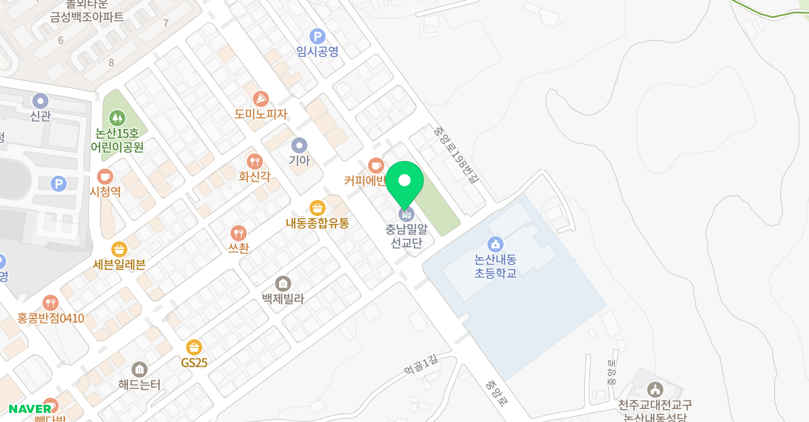 아이네트학원 위치