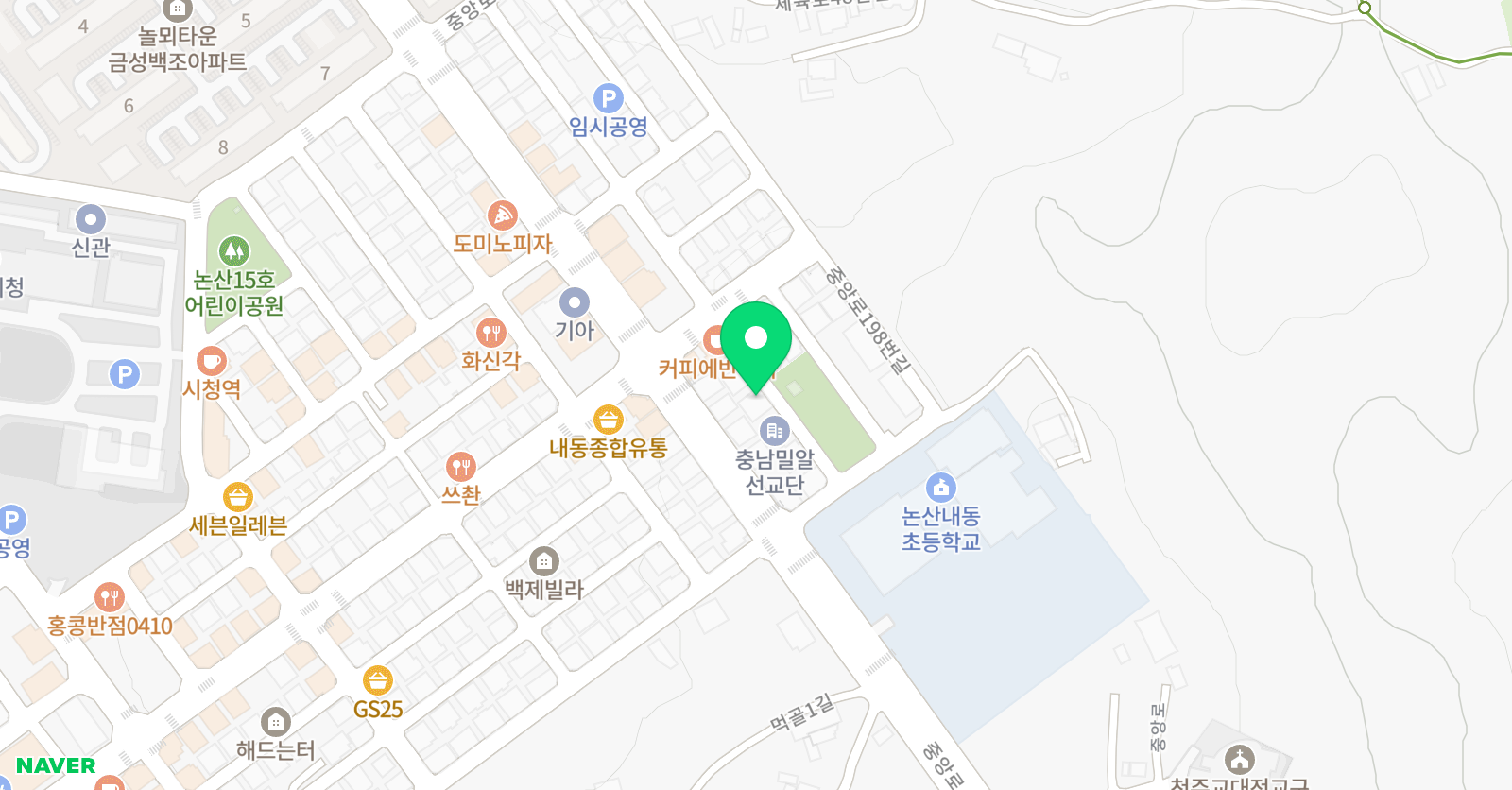 잉글리시아이 내동 영어학원 위치