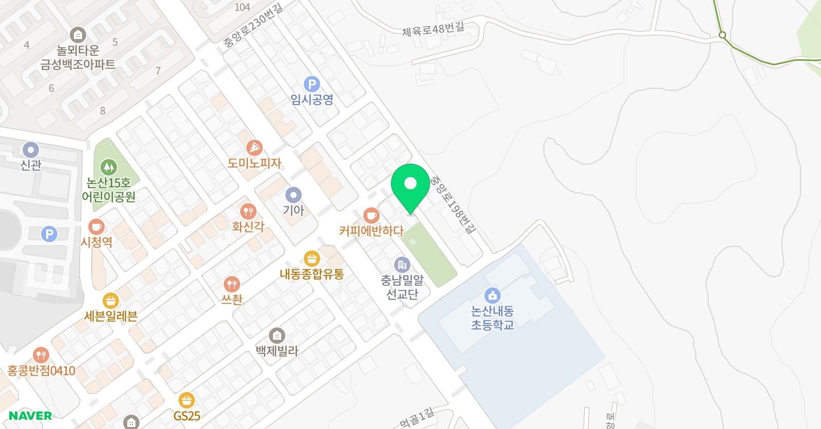 논산 태권도장 위치