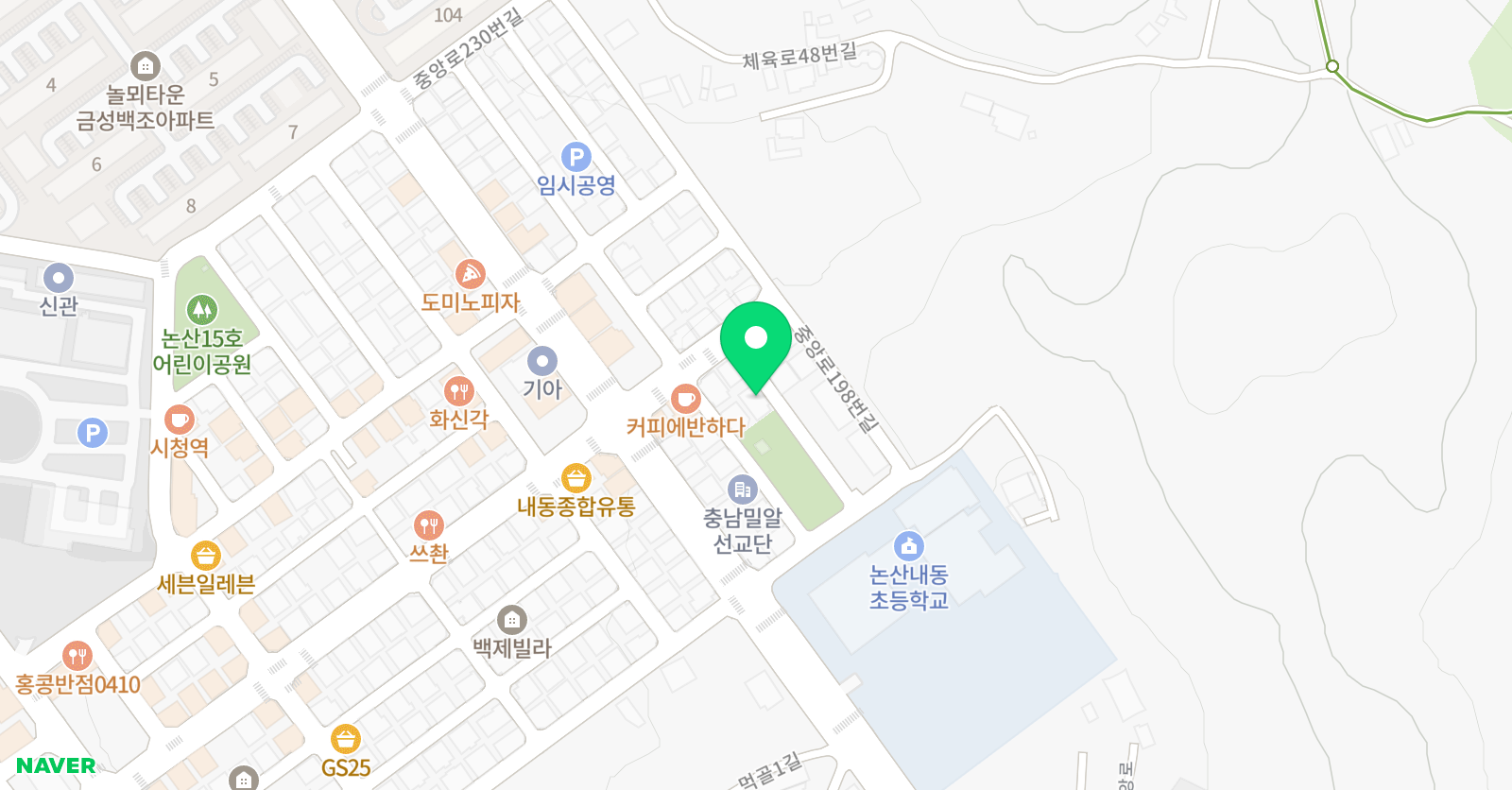 한양 음악학원 위치