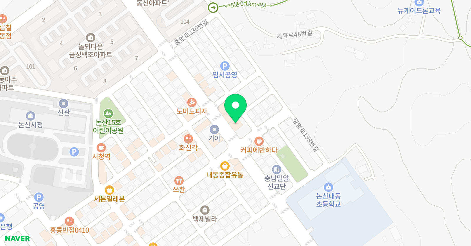 논산 제이 축구클럽 위치