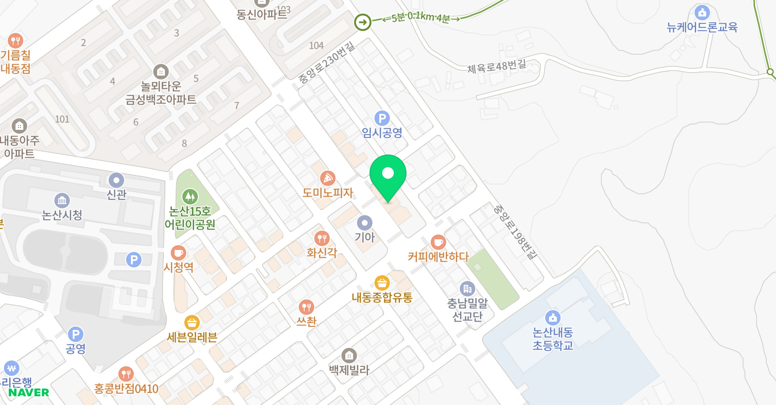 초록 미술학원 위치