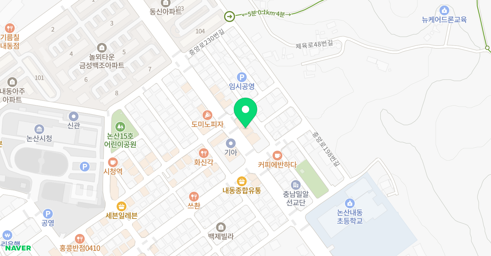 암산왕&수학플러스 수학플러스 내동점 위치