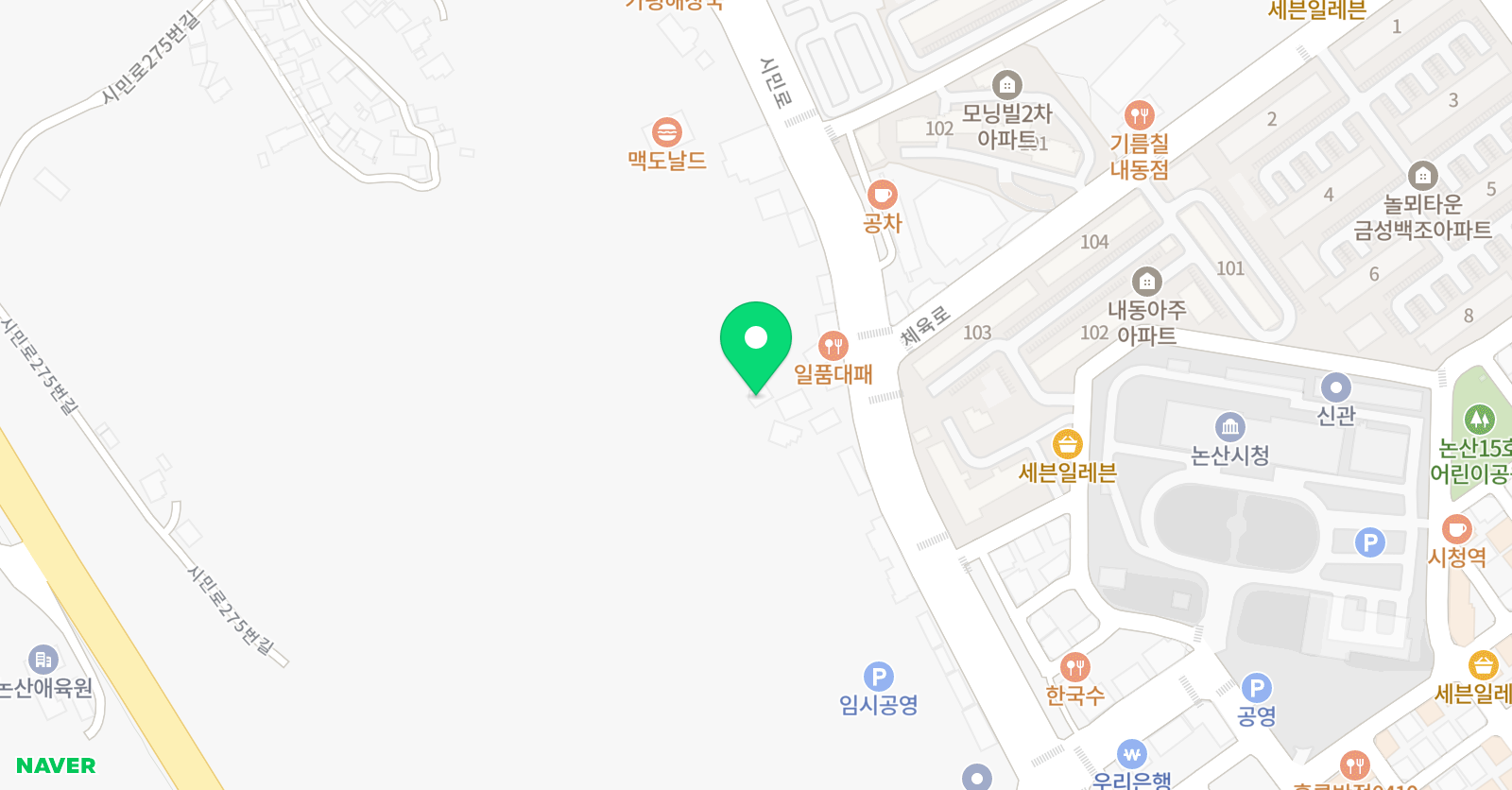 솔레아스 풋볼 논산내동점 위치