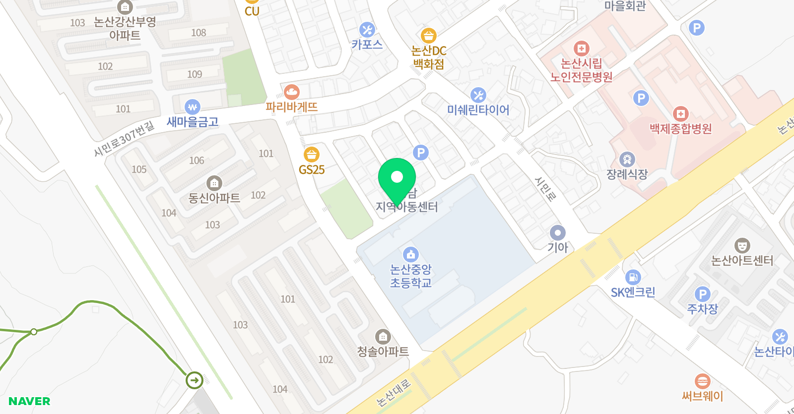 미술로날자 미술학원 위치
