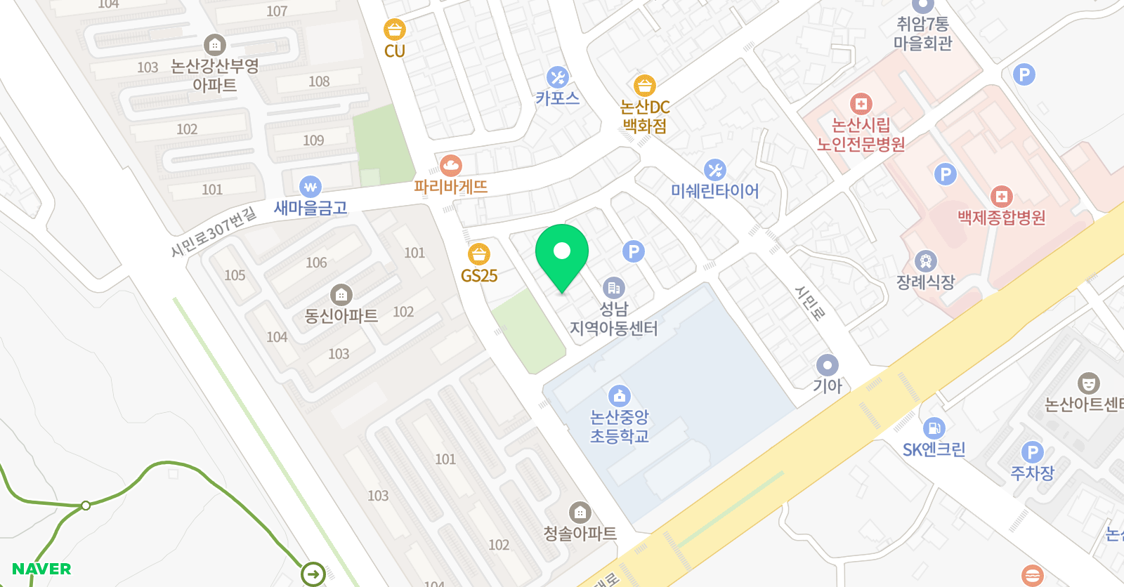 논산 학원 위치
