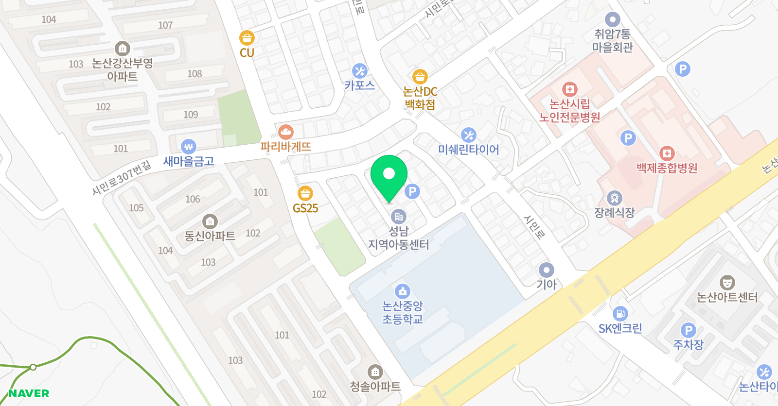 소망 피아노학원 위치