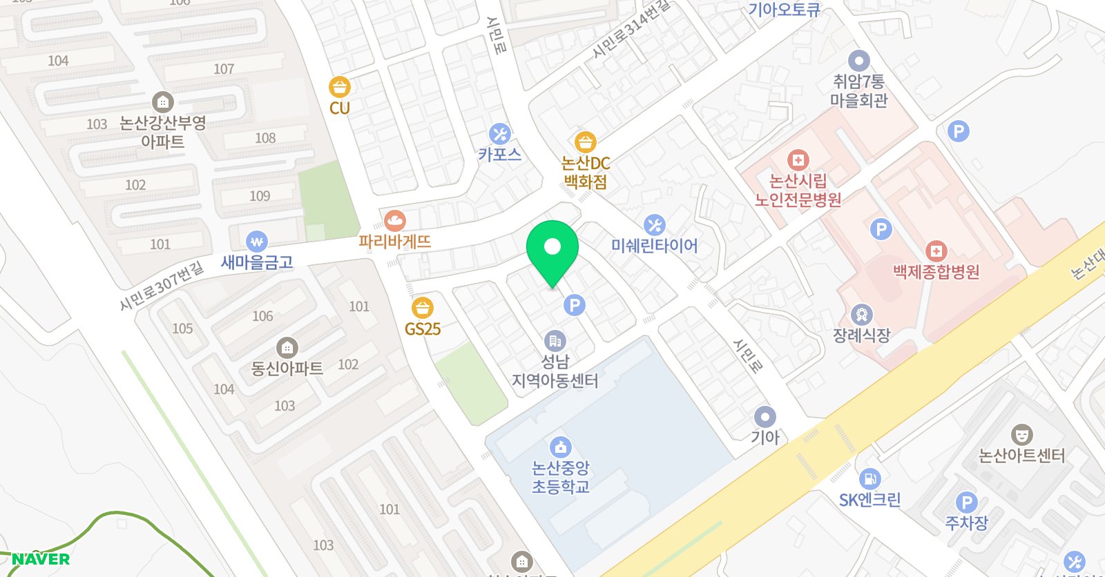 팀클래스 학원 위치