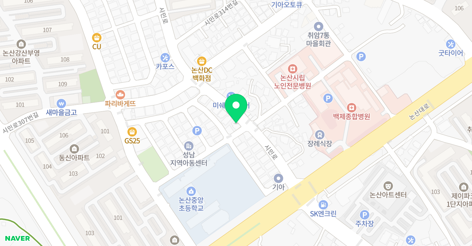 드림 미술학원 위치