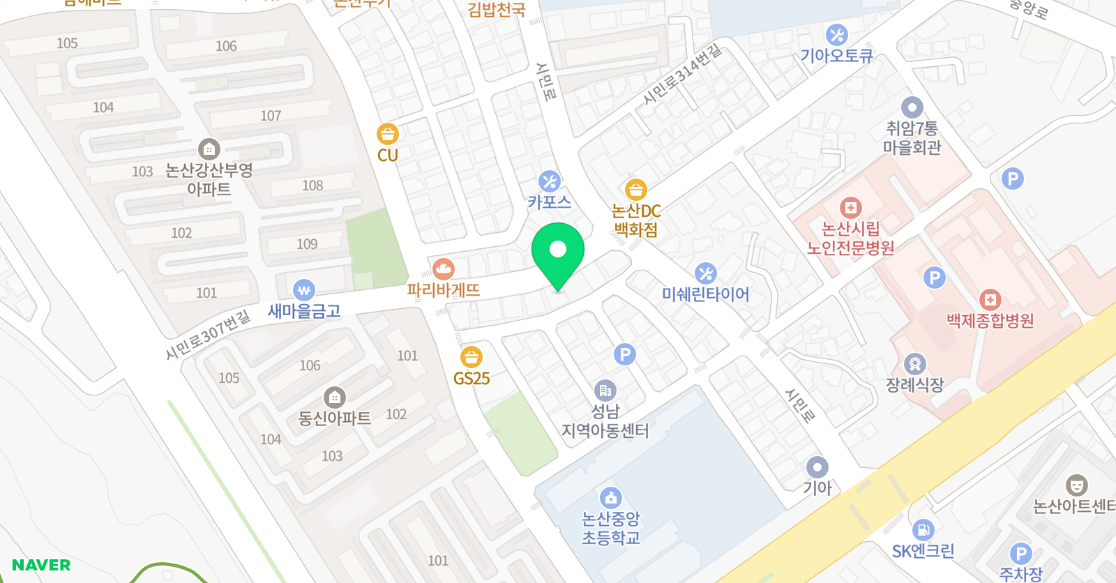 예닮 피아노학원 위치