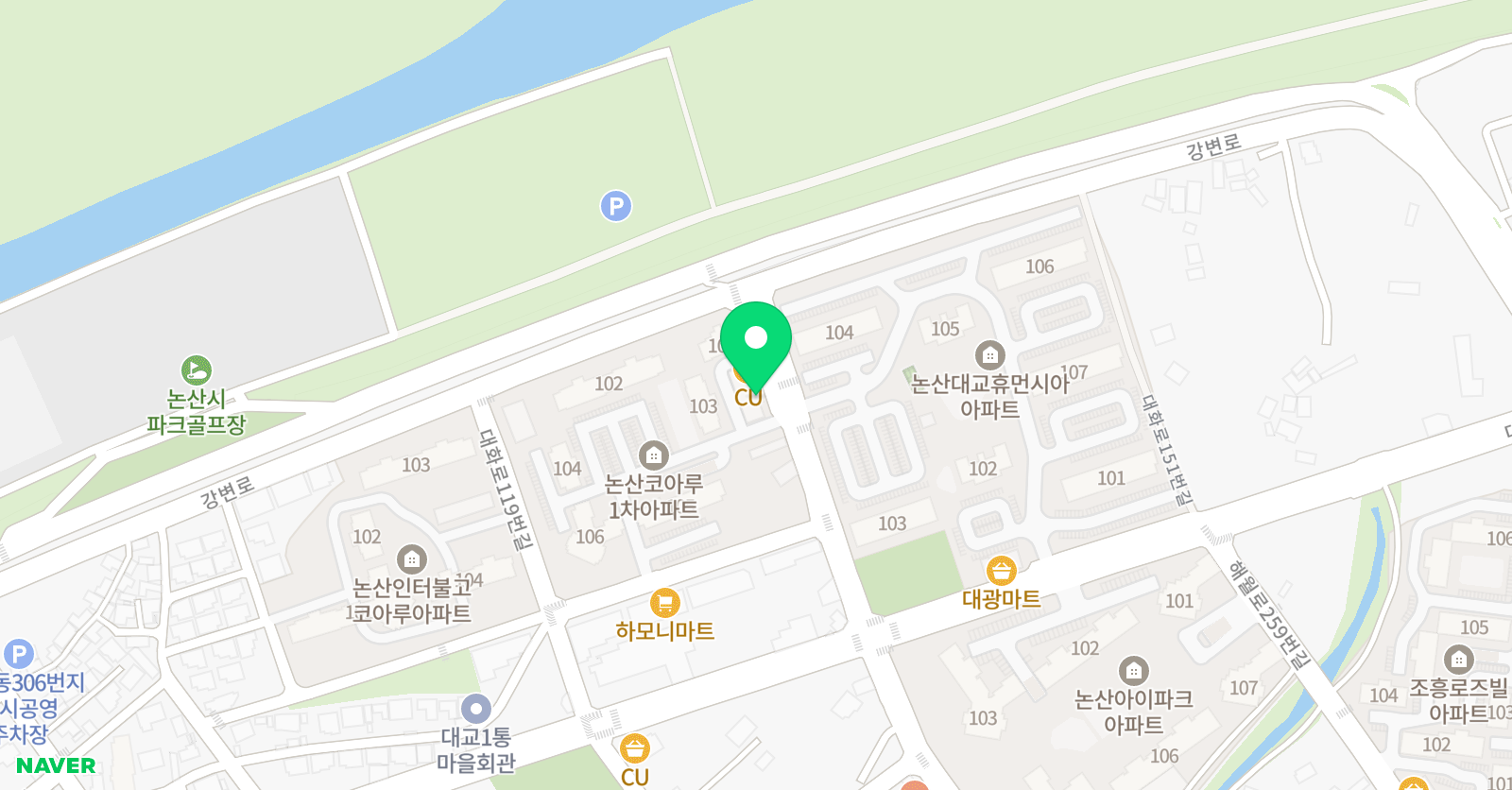 스마트 해법수학 논산코아루점 위치