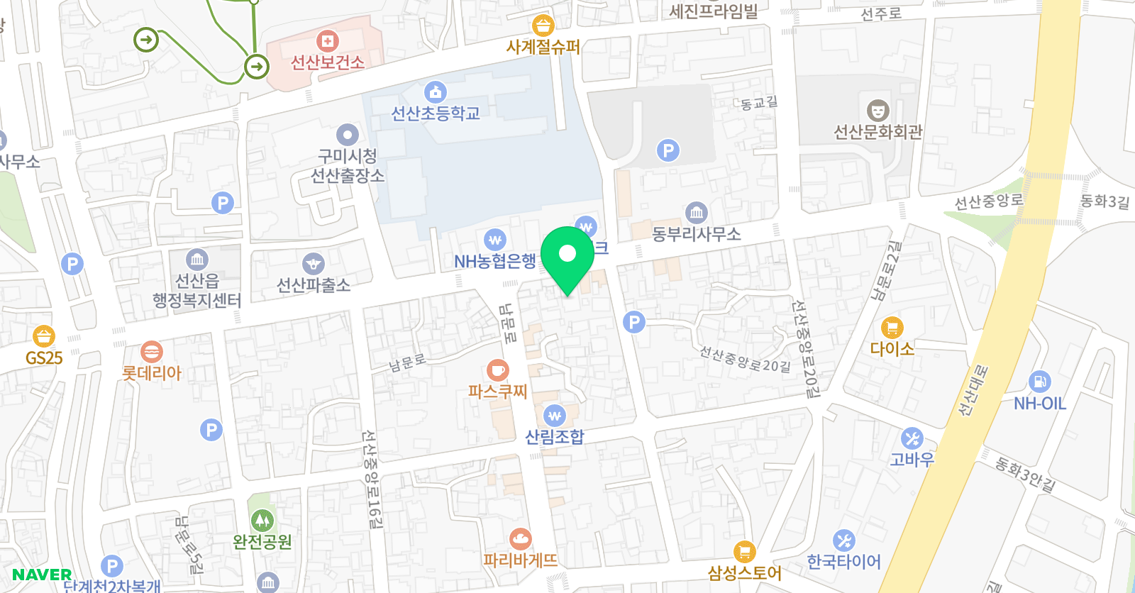 행복다온태권도장 위치