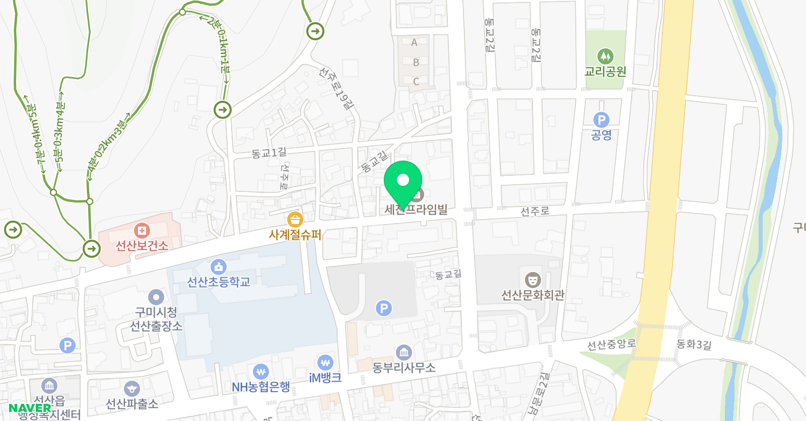 차 수학3030 영어학원 위치