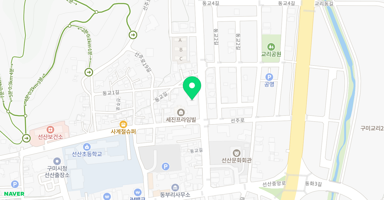 계명대월드 태권도 위치