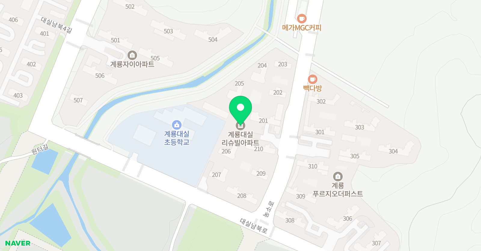 시매쓰 계룡점 위치
