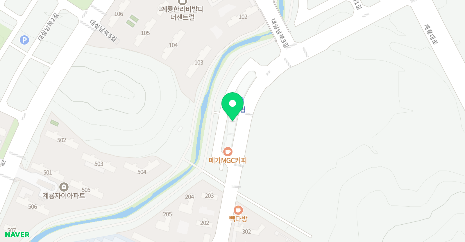 더라인 무용학원 위치