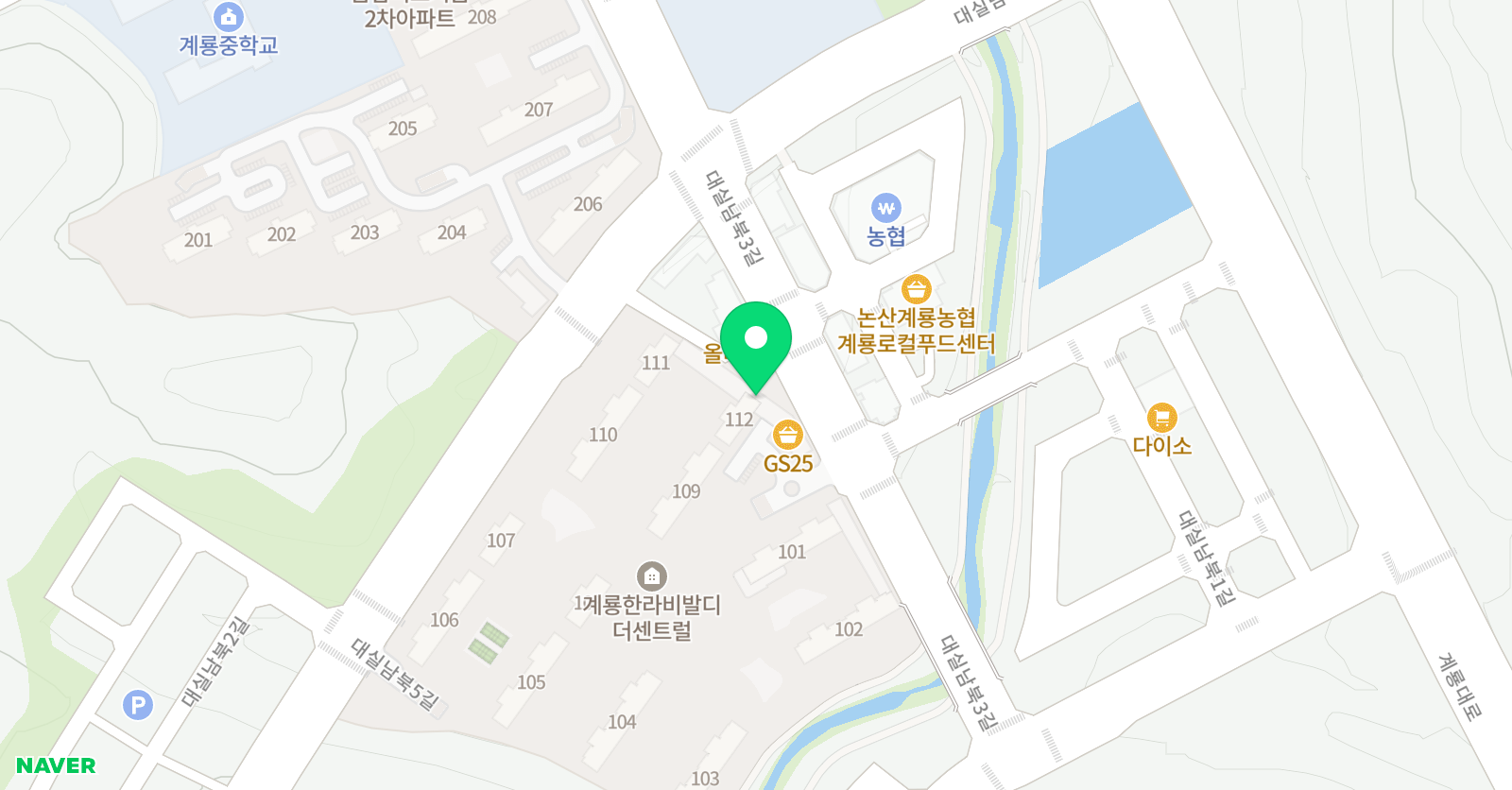 스마트해법 수학 계룡한라비발디점 위치