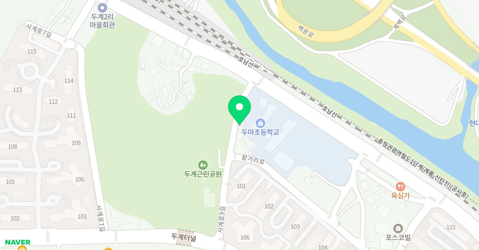 YBM잉글루 계룡 어학원 위치