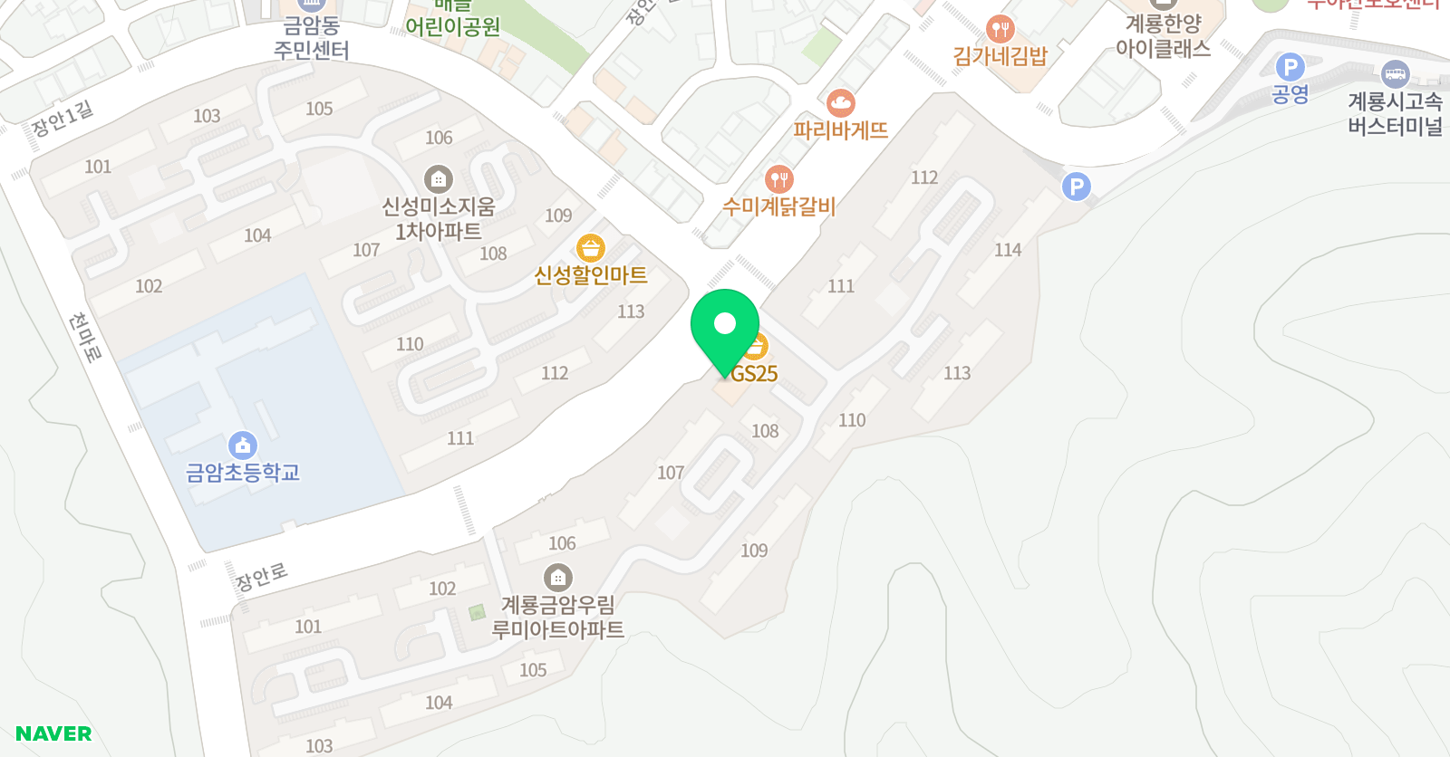 링키영어 계룡1호점 위치
