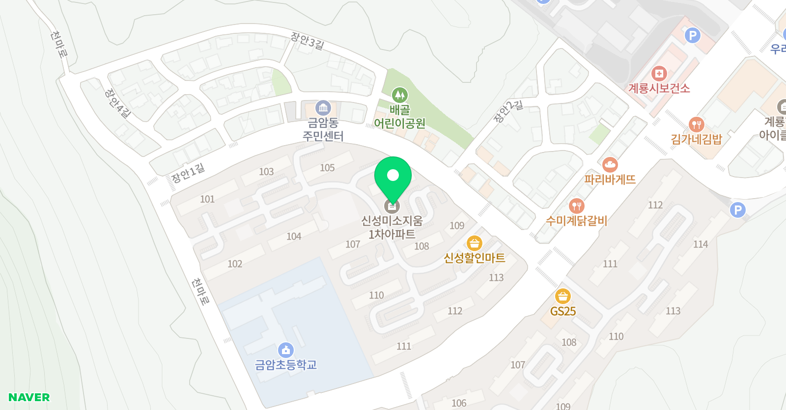 샛별 피아노 위치