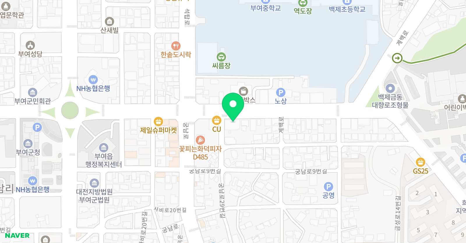 한빛 학원 위치