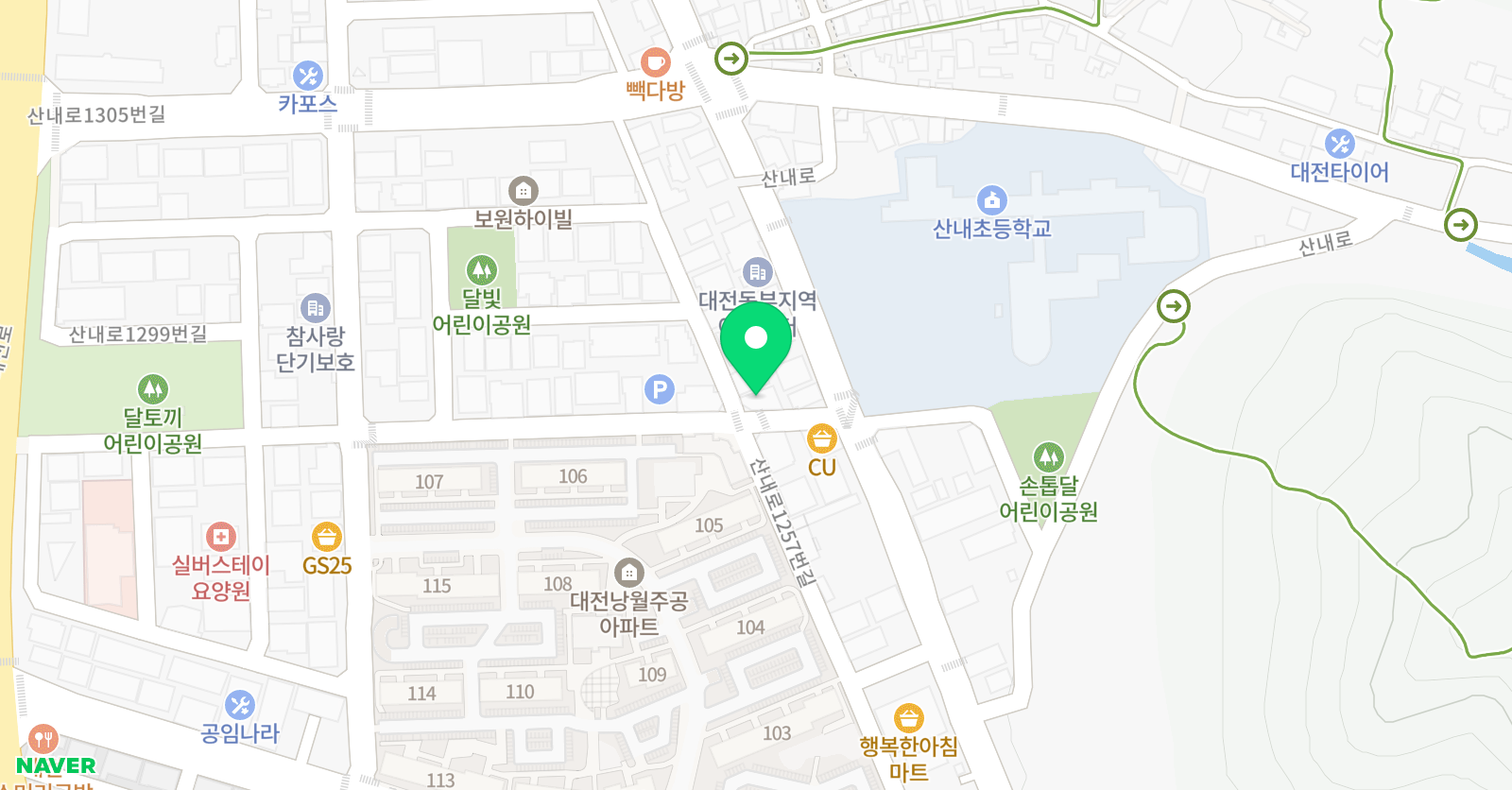 미래탑 학원 위치