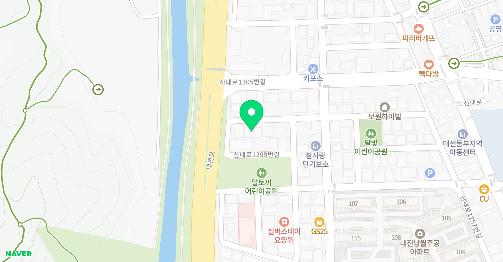 와이 농구교실 산내점 위치