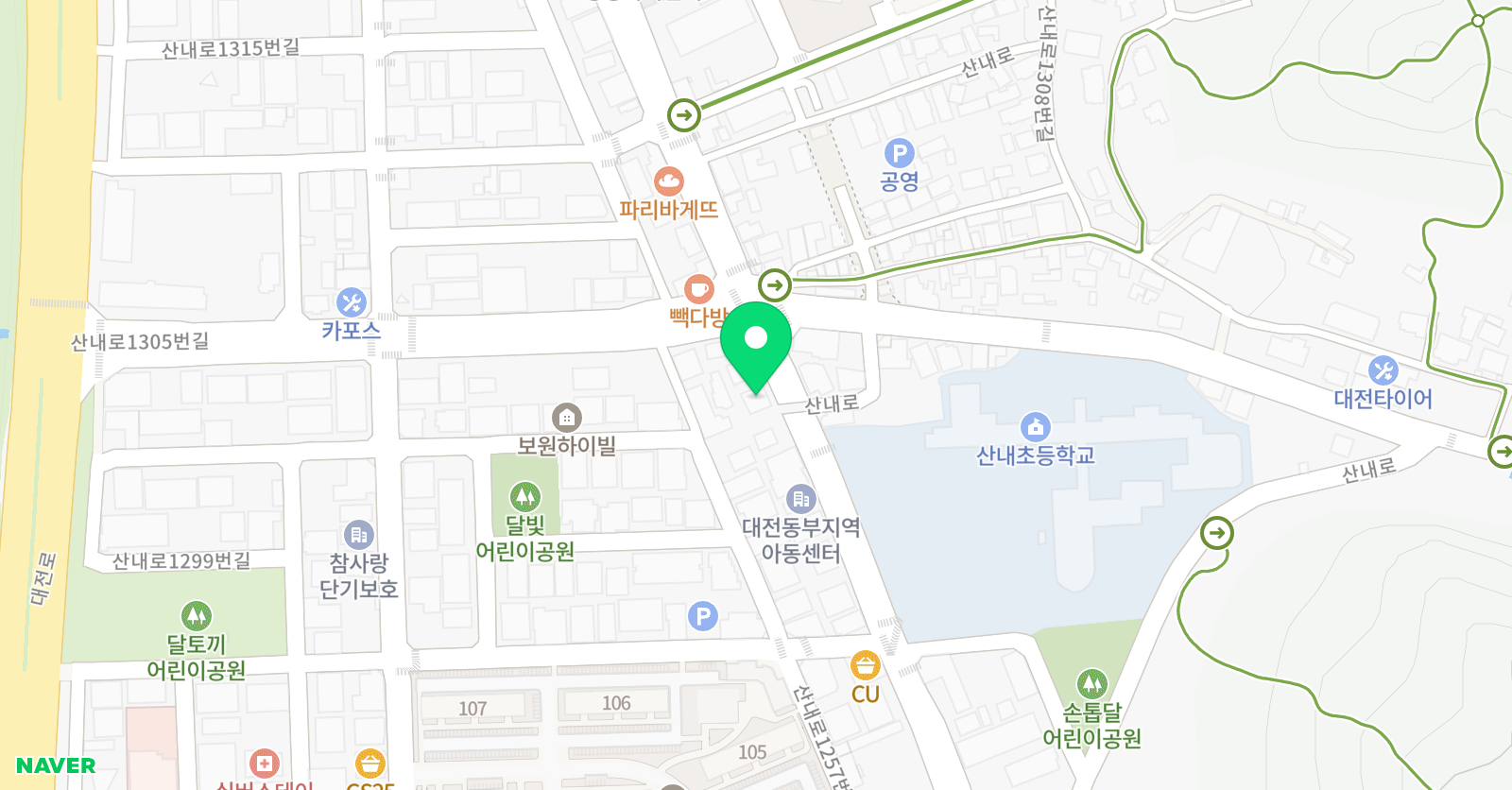 스마트해법 영어 산내점 위치