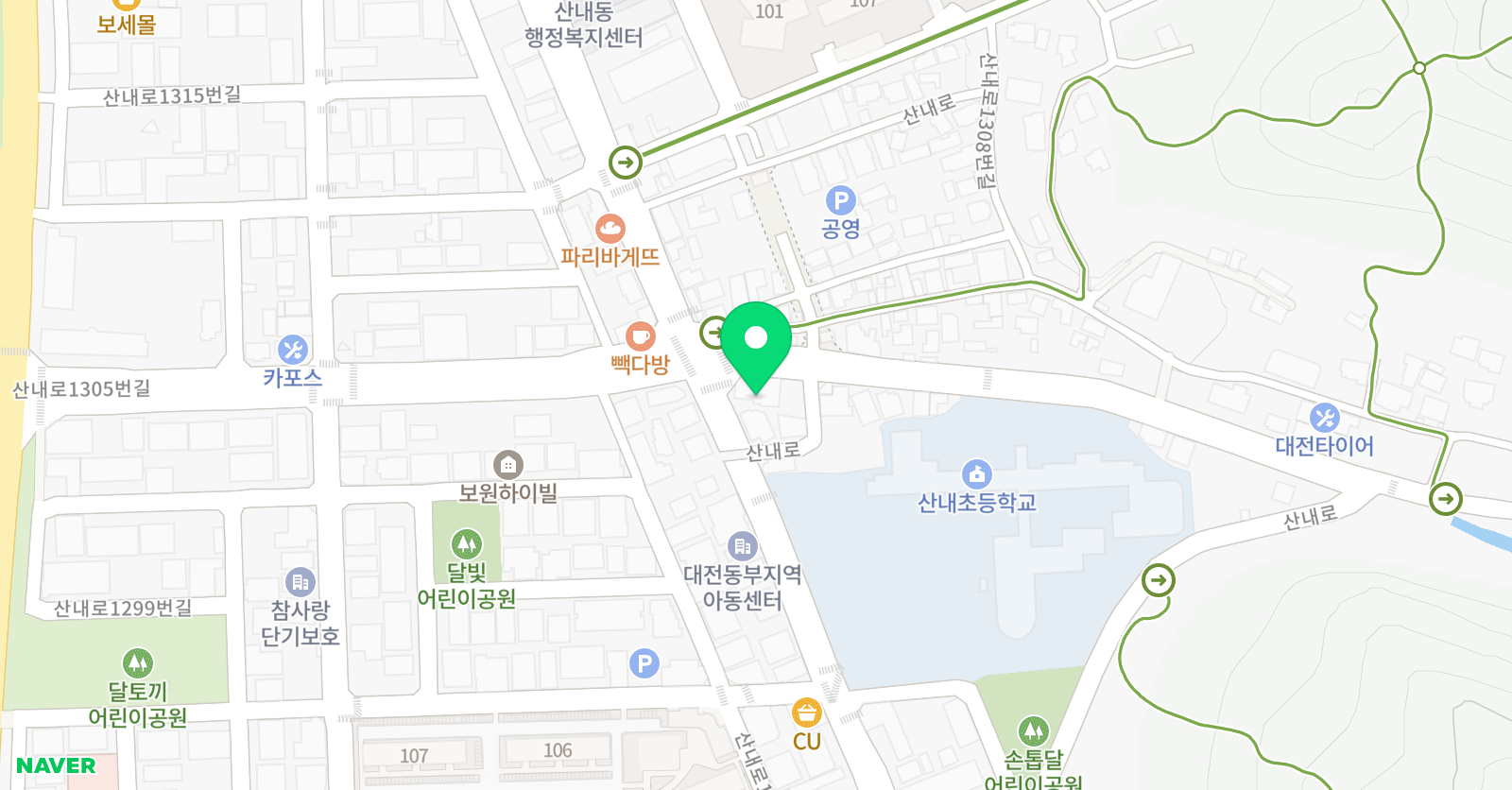 웅진씽크빅 낭월학원 위치