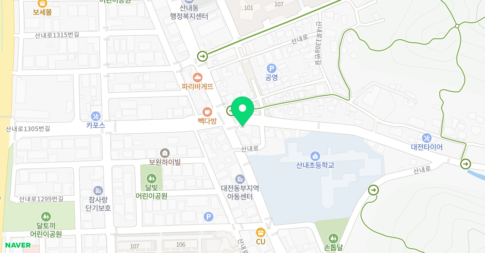 낭월 에이플 영수 전문학원 위치