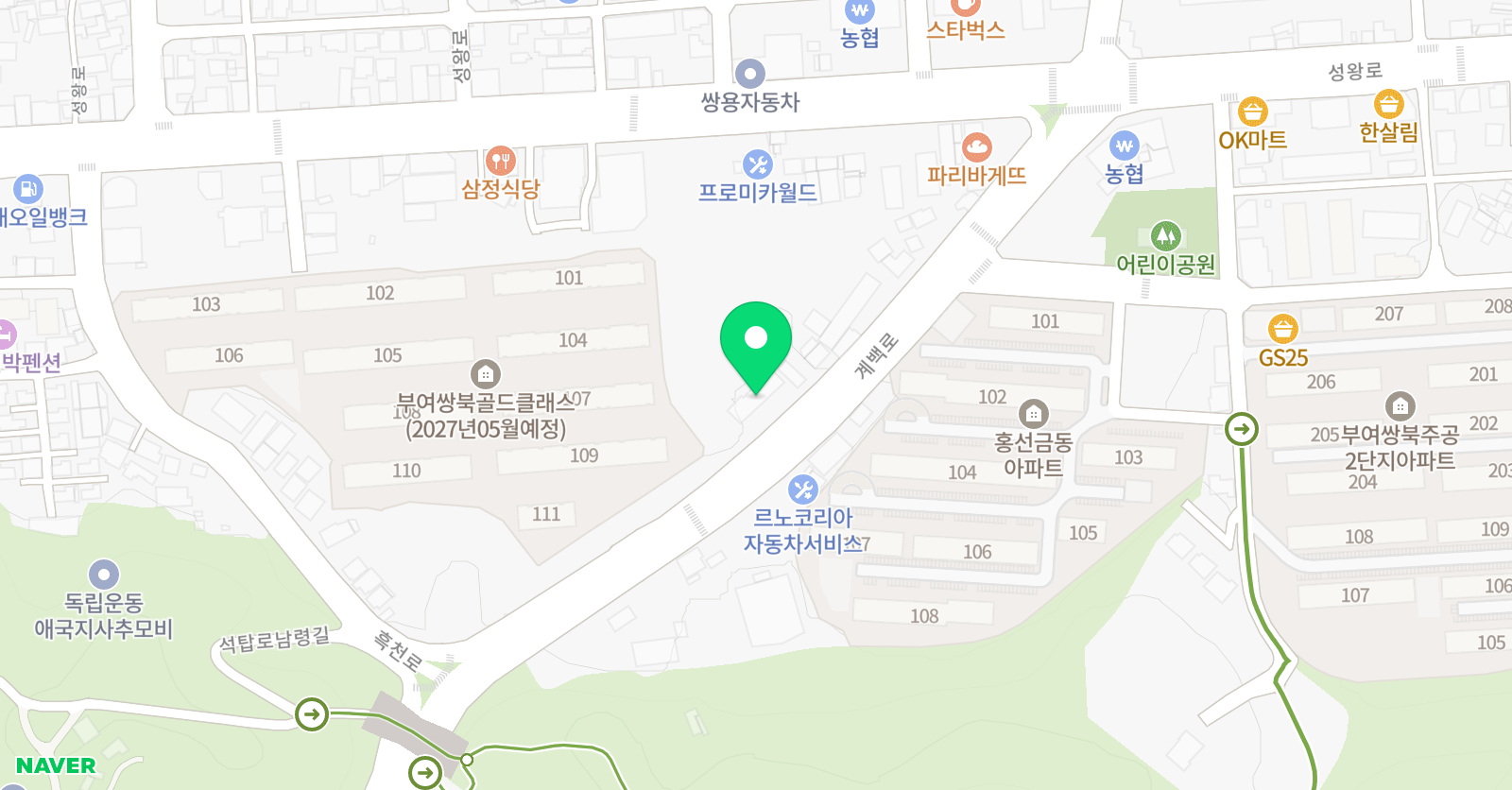 화랑합기도 부여주짓수 위치