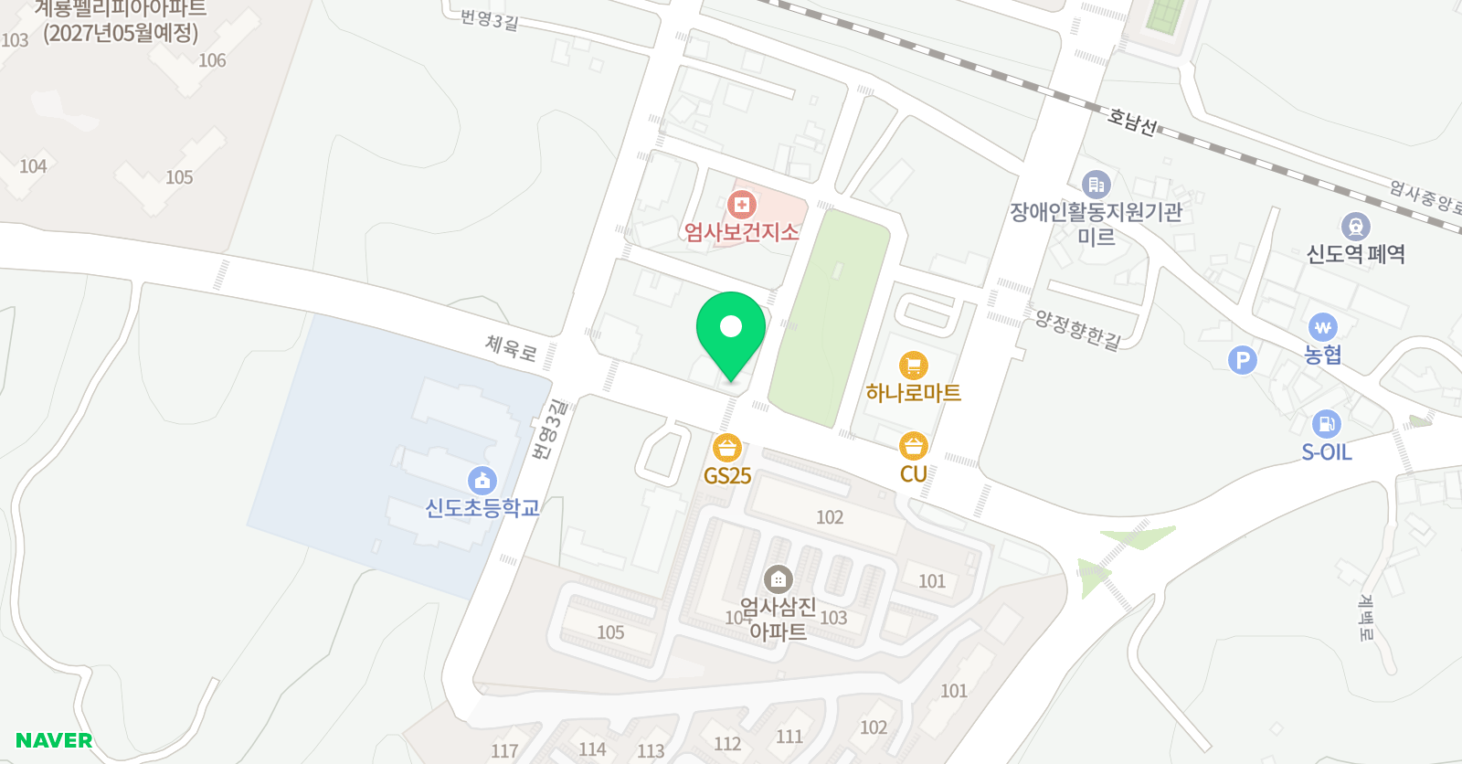 용인대신도안 태권도장 위치