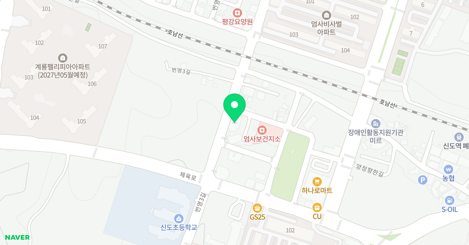 웅진씽크빅 엄사학원 위치