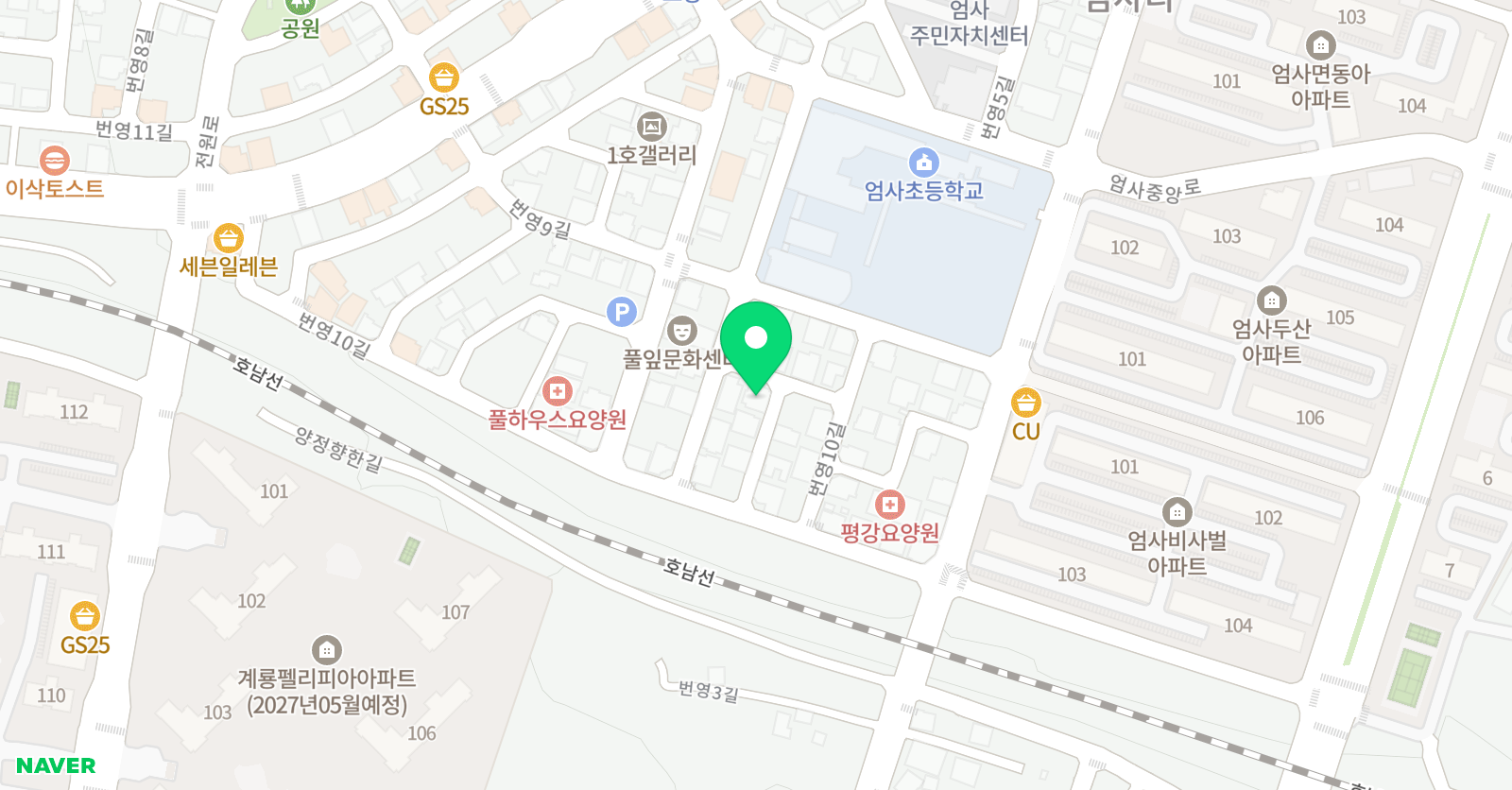 능률주니어랩 영수학원 위치