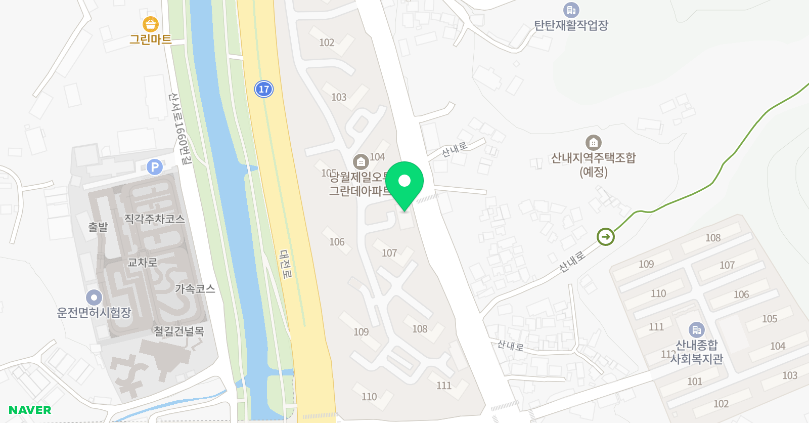 세계로 태권도 위치