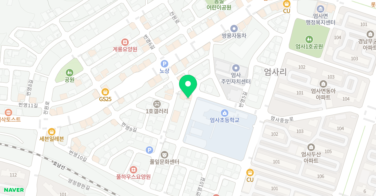 힐빙하우스 베이킹스튜디오 위치