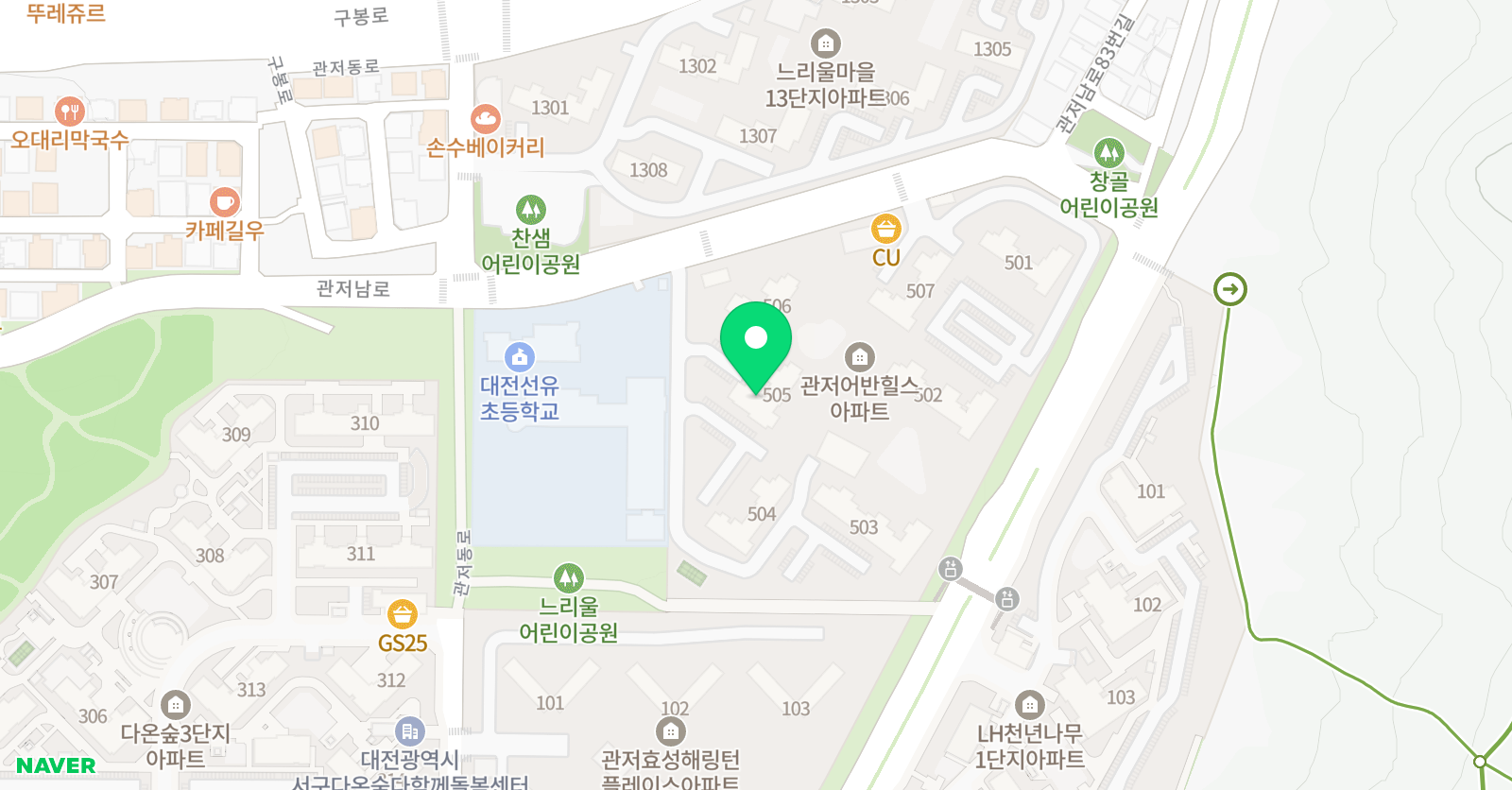 프렌매쓰 홈런스마트클래스 어반힐스점 위치