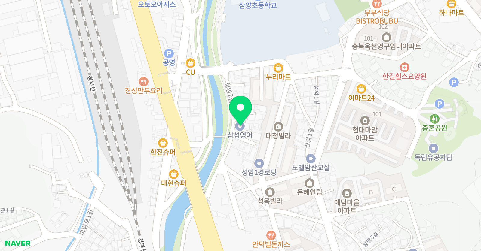 삼성영어 홍선생 수학학원 위치