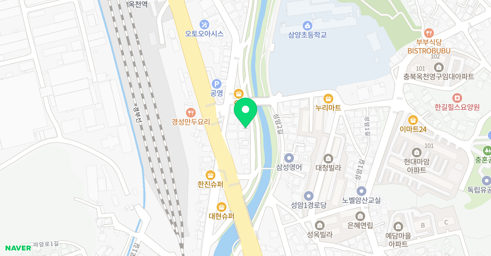플라톤아카데미 옥천교습소 위치