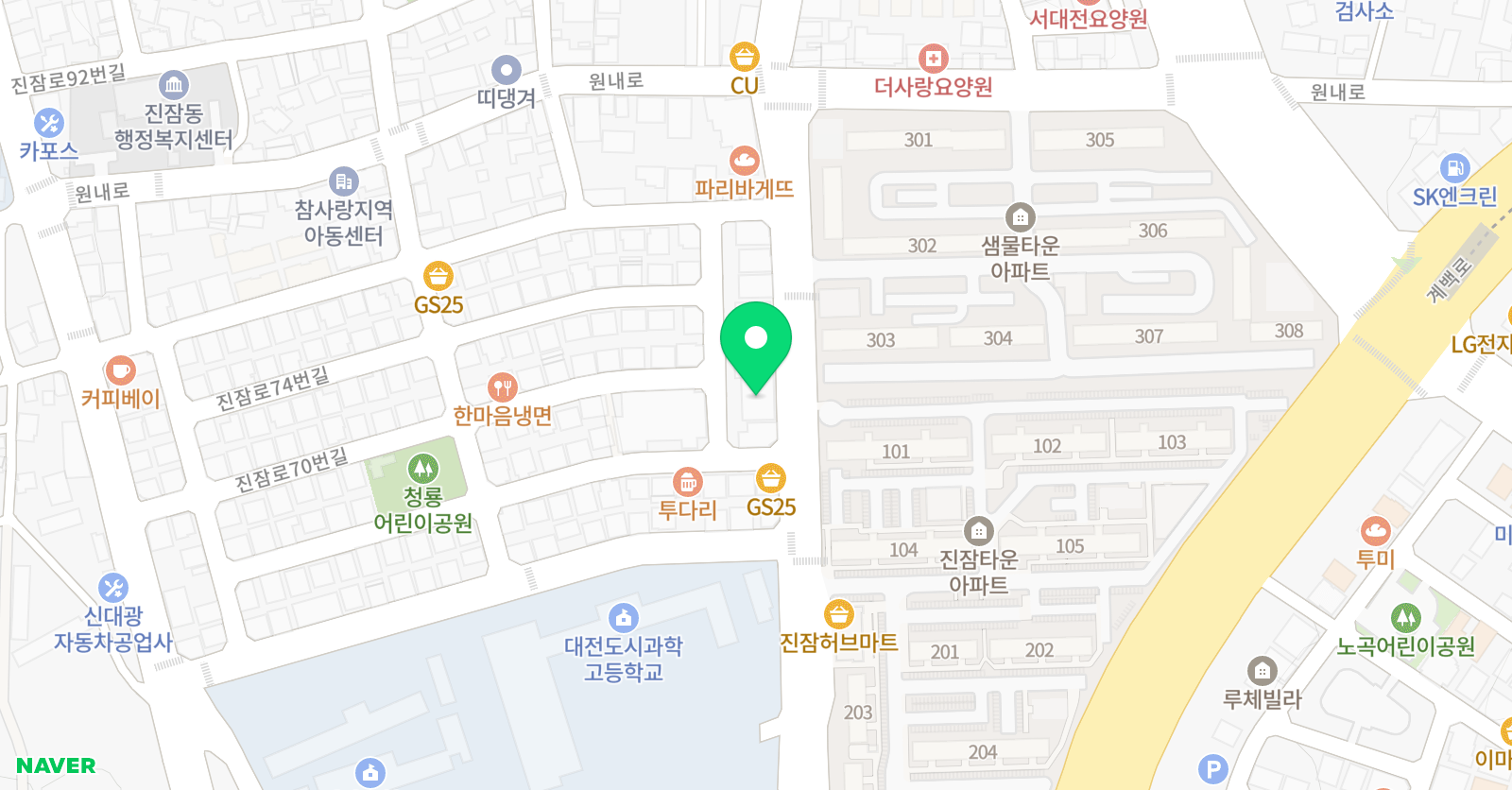 행복누리 태권도 위치
