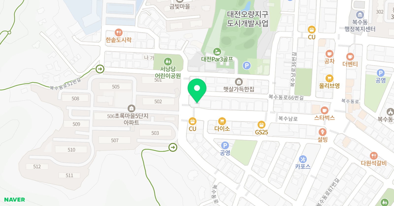 초록 음악학원 위치