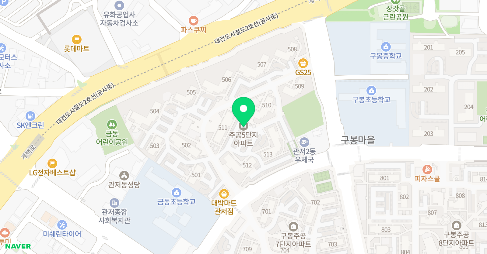 장쌤 수학 위치