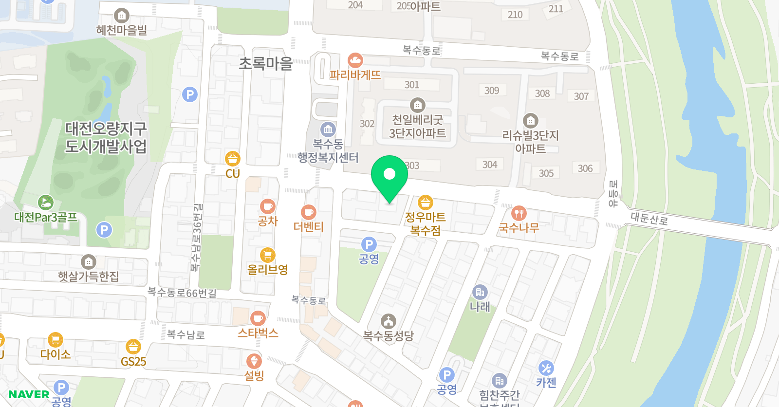 오브레인 업영진 쌤 주산학원 위치