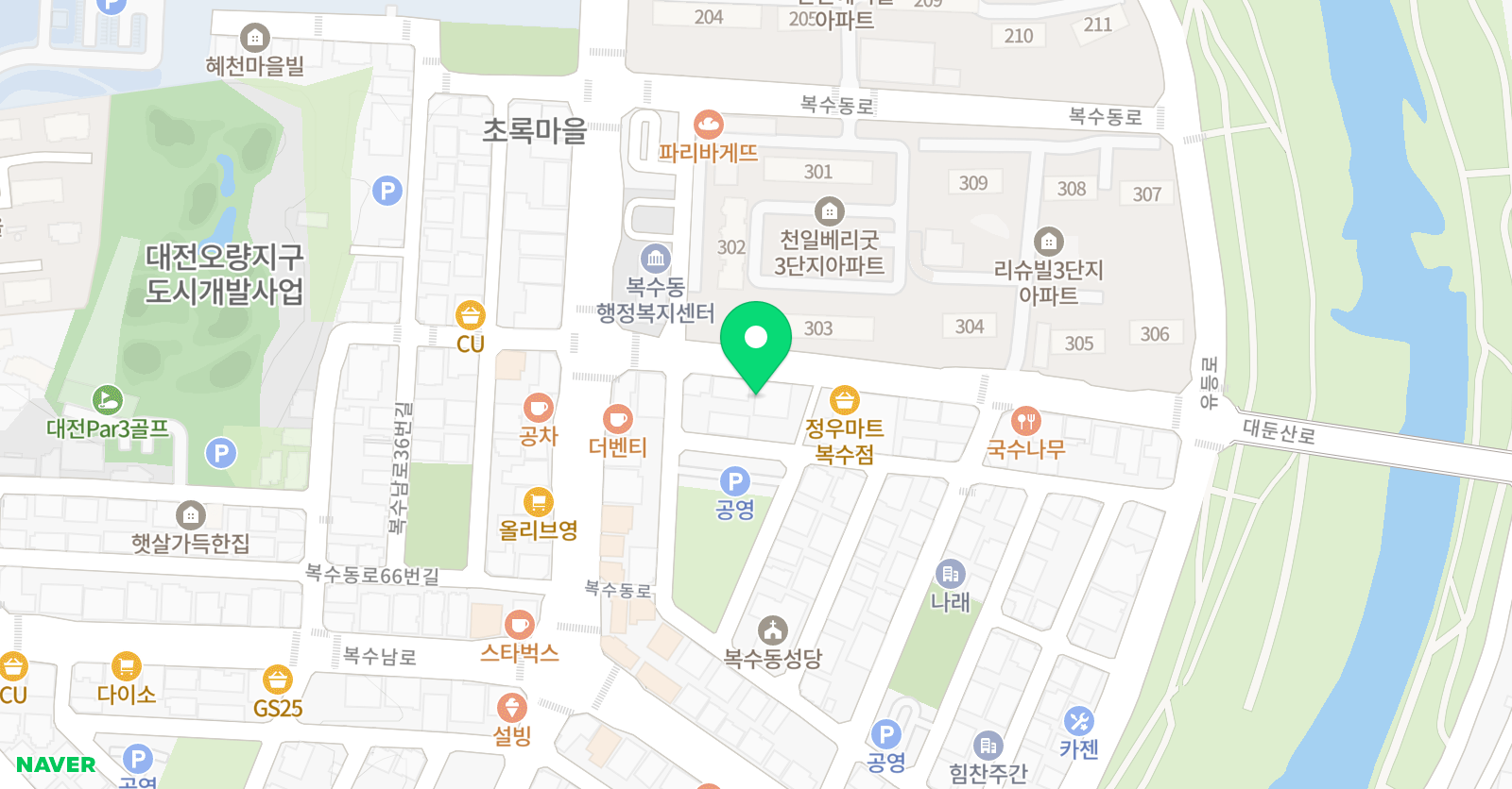 가온 태권도 위치