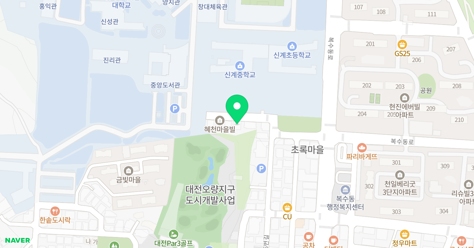 복수필아트 미술학원 위치