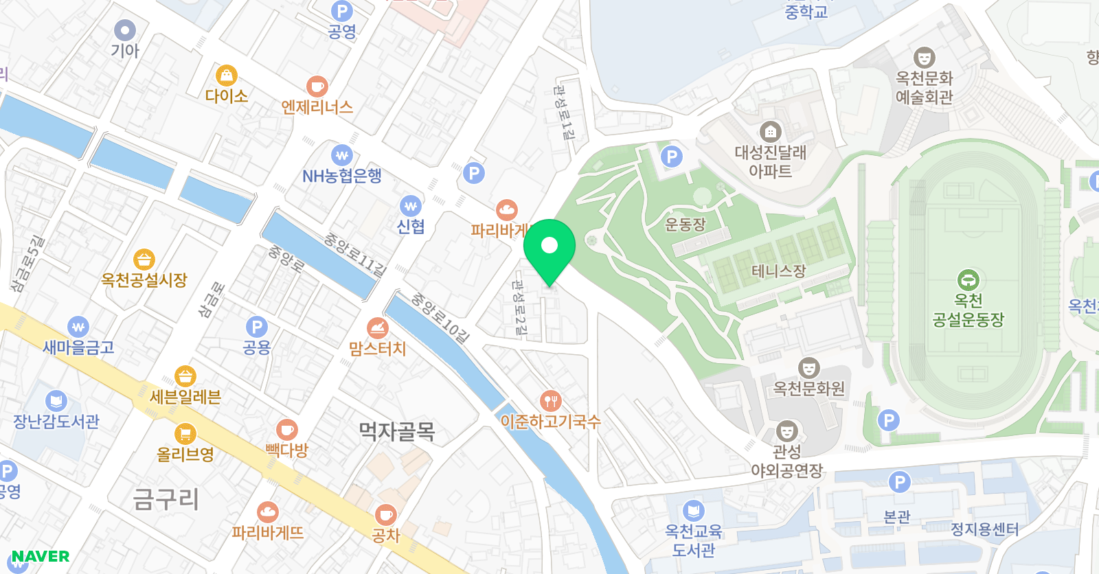 옥천이젠 수학교습소 위치