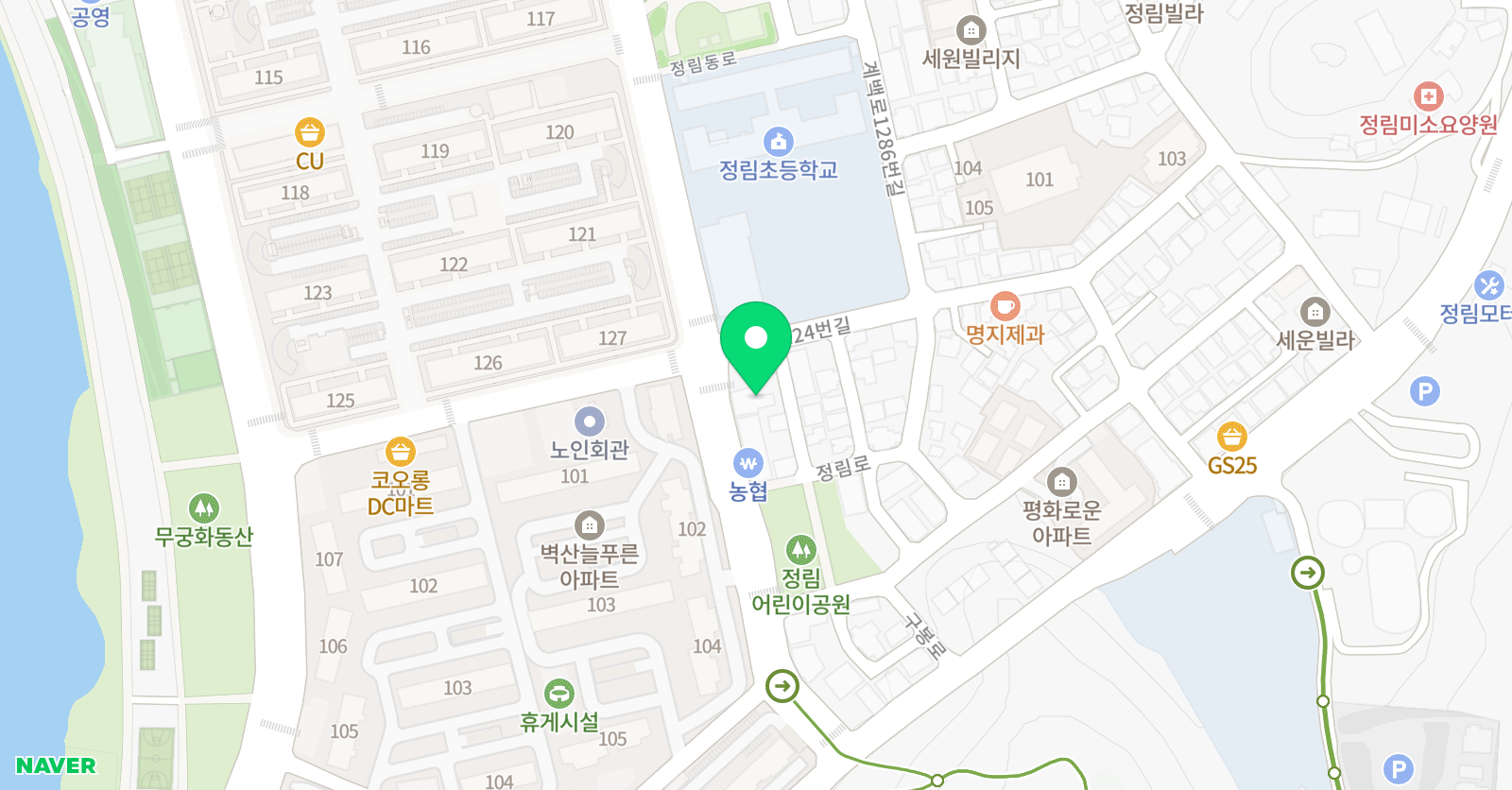 태사랑 태권도 위치