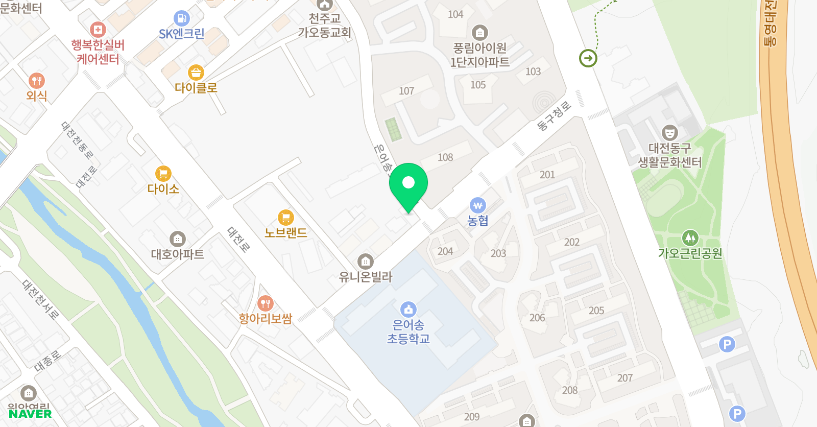 합기도양우관 청룡체육관 위치